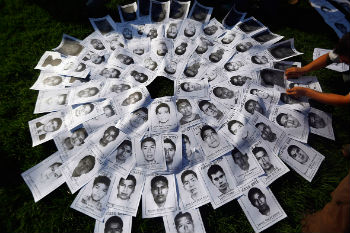Pictures of the 43 missing students