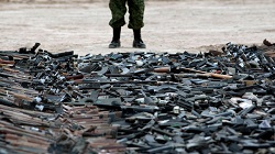 Weapons seized by Mexican officials