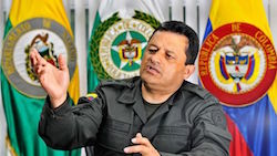 Colombia's National Police Director, Jorge Hernando Nieto