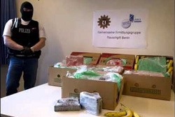 Colombian cocaine found in a German banana shipment