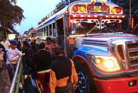 Public transport is a target of extortion in Guatemala.