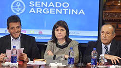 Security Minister Patricia Bullrich. c/o Clarin, Luciano Thieberger