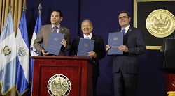 Northern Triangle presidents in El Salvador