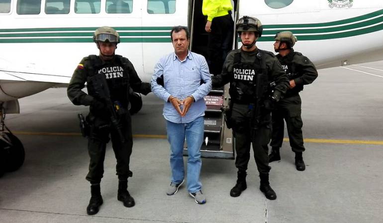 Arrested criminal boss "Puntilla" PachÃ³n