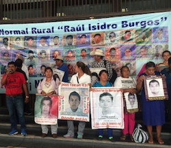 Family members of the disappeared students