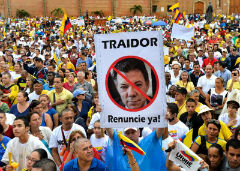 Many Colombians oppose peace with the FARC