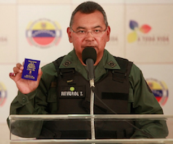 Nestor Reverol, Venezuela's new interior minister