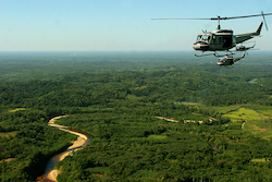 Aerial surveillance along the Bolivia-Brazil border