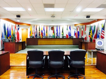 Courtroom at the Inter-American Court of Human Rights