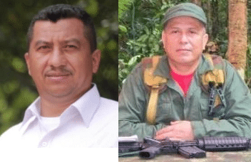 FARC dissident commanders 'Gentil Duarte' (left) and 'John 40' (right)