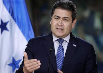 Honduran President Juan Orlando HernÃ¡ndez