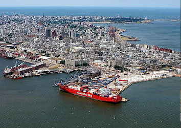 Uruguay's port of Montevideo