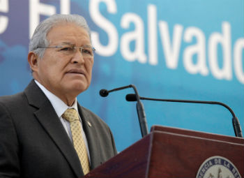 El Salvador President Salvador SÃ¡nchez CerÃ©n