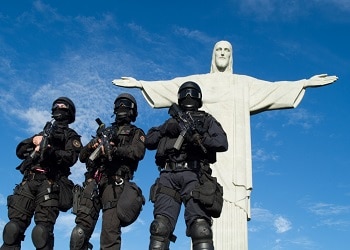 Brazil Military Police in Rio de Janeiro