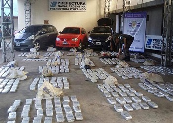 The drugs seized during the arrest of the brother of ItatÃ­'s vice mayor