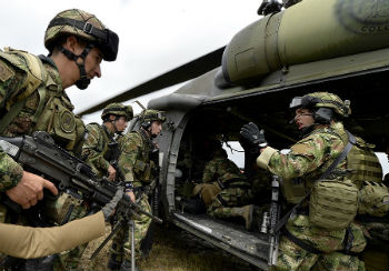 Colombian soldiers are permitted to combat GAO