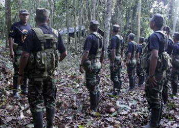 Shining Path guerrillas killed three policemen on March 18