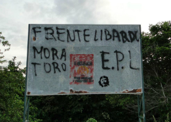 EPL graffitis in Colombia's Catatumbo region