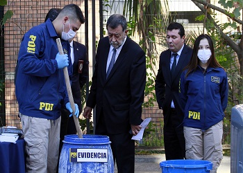 Chilean authorities dismantled a large cocaine processing lab