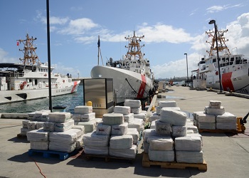 A multi-ton cocaine seizure by the US Coast Guard