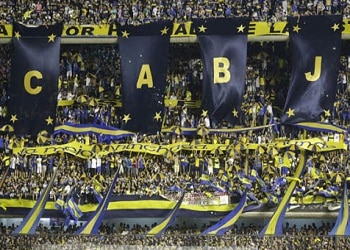 Boca Juniors supporters during a game