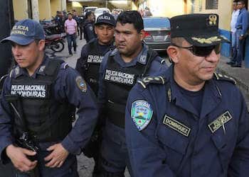 Honduras National Police officers
