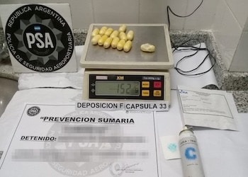 Authorities in Argentina seized several kilos of cocaine on their way to New Zealand