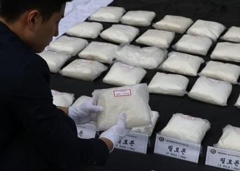 A shipment of methamphetamine from Mexico seized in Seoul in 2019