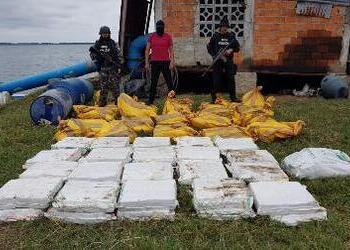 One of many seizures of cocaine recently caught in Esmeraldas, Ecuador