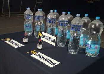 Liquid ketamine in plastic bottles