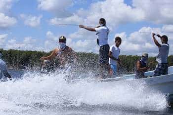 Pescadores ilegales en el estado de Yucatán