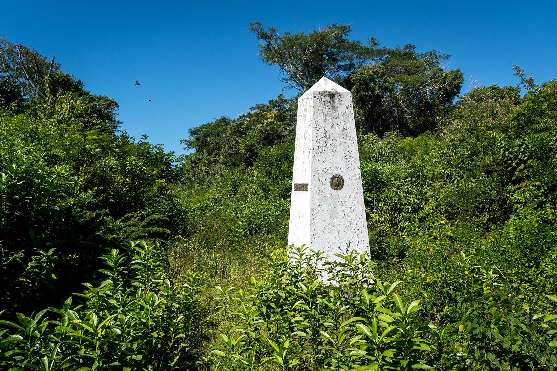 Mojon en Selva Frontera Guatemala Mexico