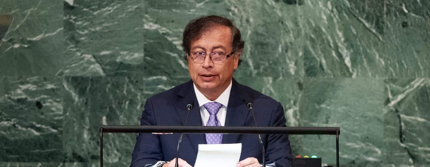 Gustavo Petro ante la ONU en 2022