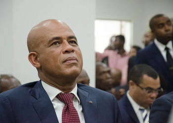Michel Martelly, the former Haitian president, who has been sanctioned by Canada.