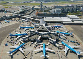 The Netherlands' Schiphol Airport.