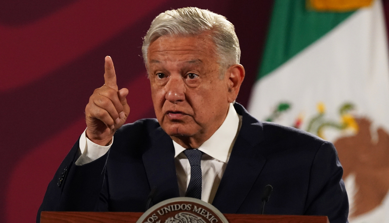 El presidente Andrés Manuel López Obrador durante una rueda de prensa