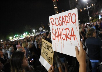 Manifestaciones en Rosario por violencia, que involucra a Los Monos
