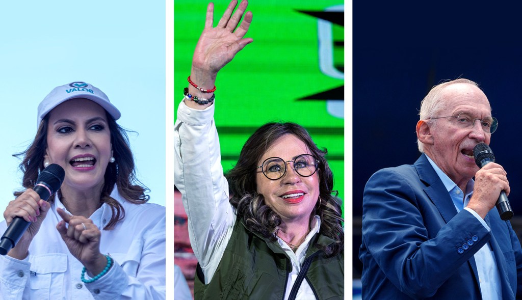 Zury Ríos. Sandra Torres and Edmond Mulet, candidates for Guatemala's presidential elections.