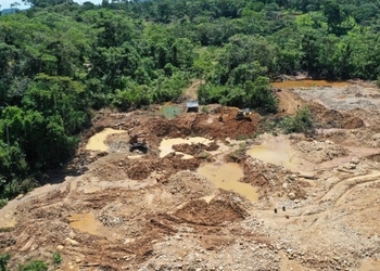 Illegal mining operations in Putumayo, Colombia-FAC Colombia, November, 2022